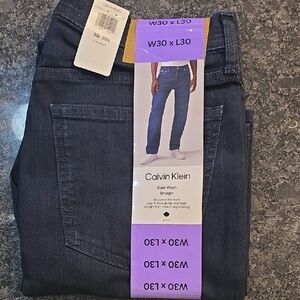 Calvin Klein Men's Indigo Straight Jeans NWT